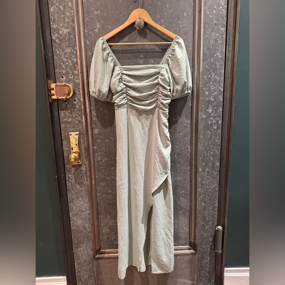 Mint green semi-formal dress
